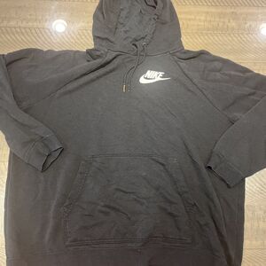 vintage nike black hoodie jacket mens size XL black tag hooded sweatshirt